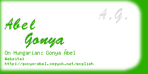 abel gonya business card