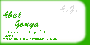 abel gonya business card